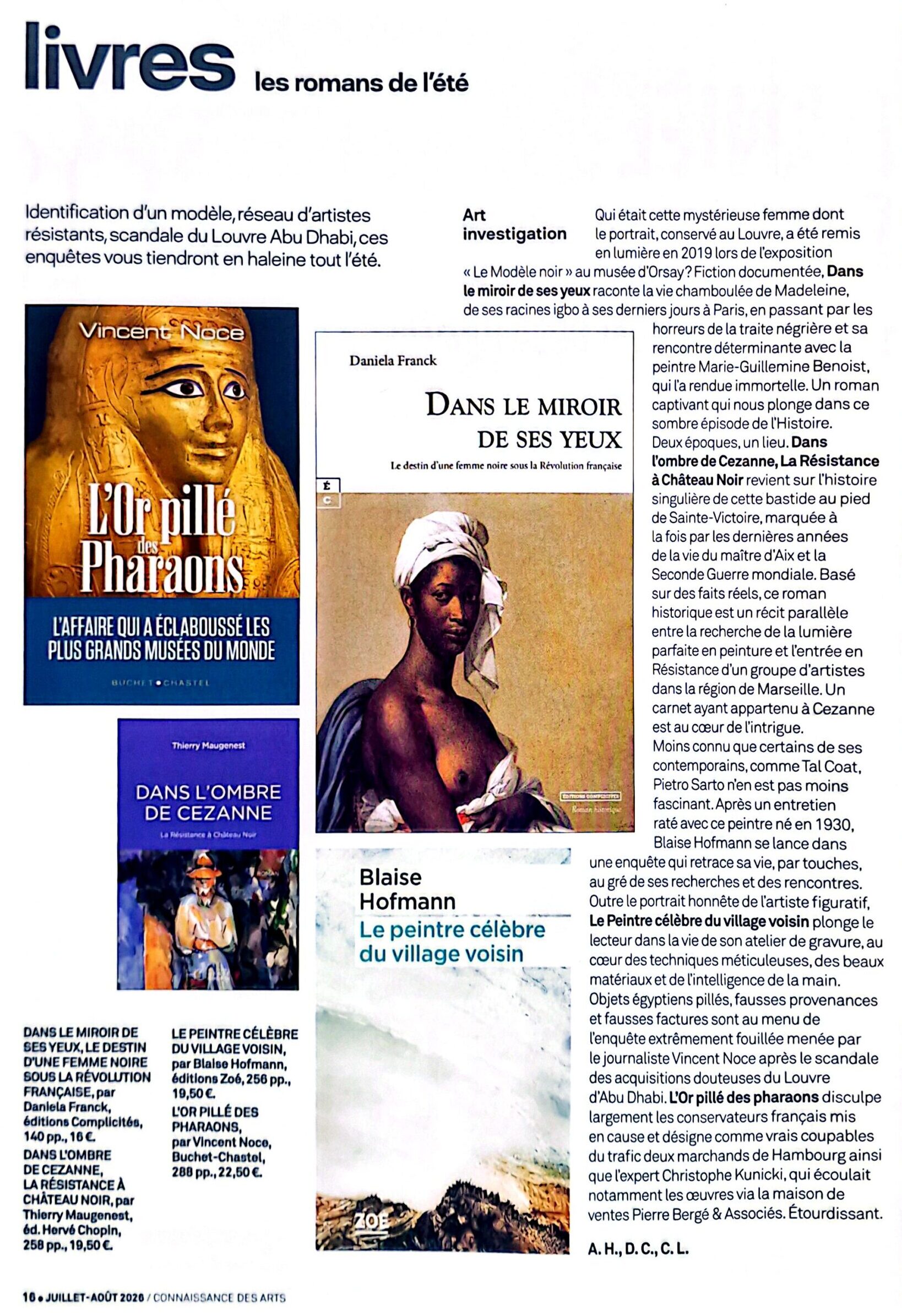 article Connaissance des Arts